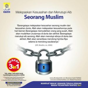 Melepaskan Kesusahan dan Menutupi Aib Seorang Muslim Al-Huda Peduli
