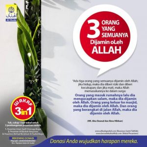 TIGA ORANG YANG SEMUANYA DIJAMIN OLEH ALLAH Al-Huda Peduli
