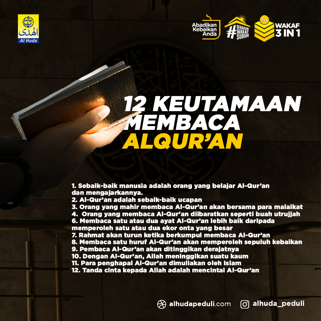 Keutamaan Membaca Al Quran Alhudapeduli Com