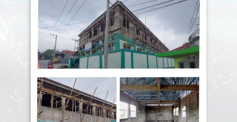 Gambar. Progres Lantai 2 Asrama dan Kelas - www.alhudapeduli.com