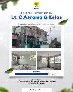 Gambar. Pengecatan PTQ Al-Marhamah Bogor - www.alhudapeduli.com