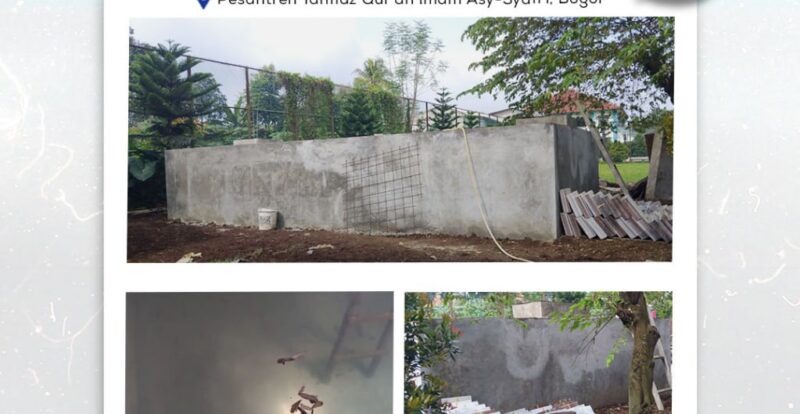 Gambar. Tes Rendam Ground Tank Ma'had Imam Syafi'i - www.alhudapeduli.com